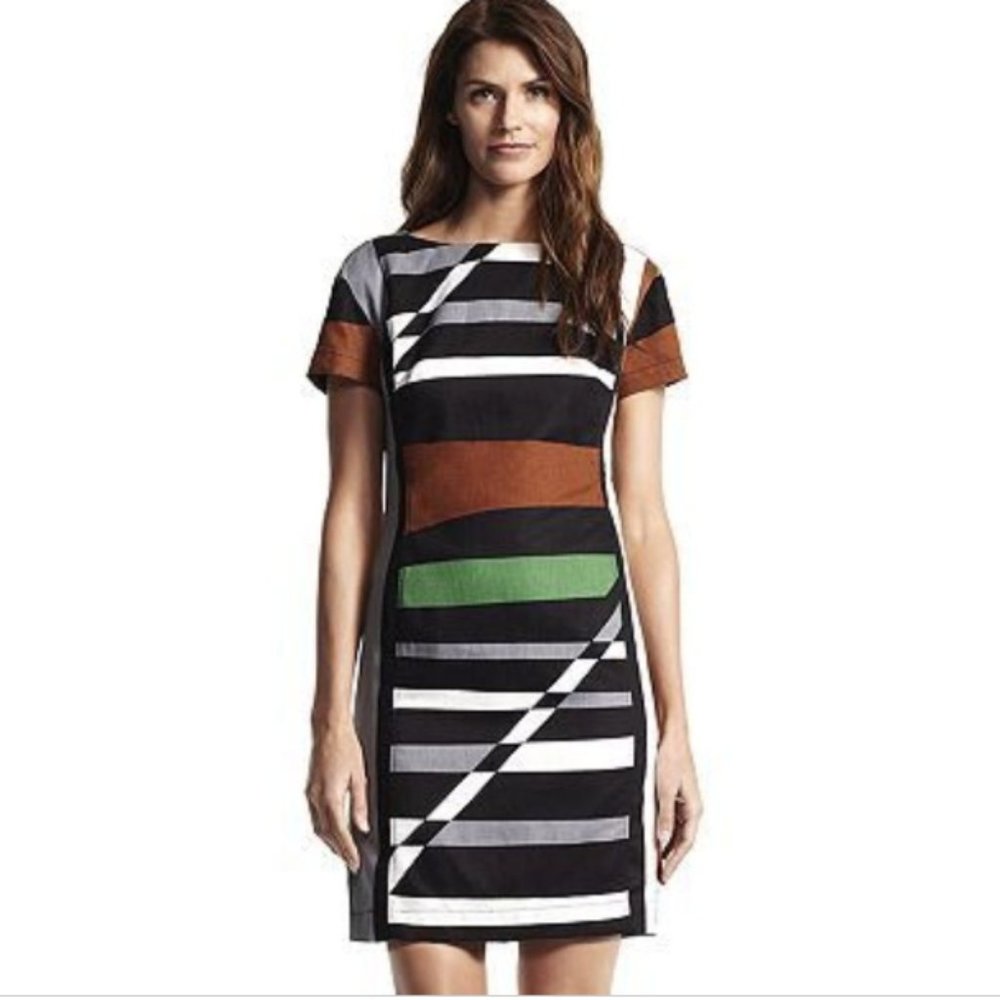 Derek Lam striped mini dress in size 2